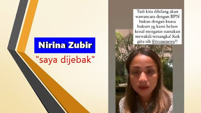 Selebritis Nirina Zubir Tunggu Permohonan Maaf TV One  