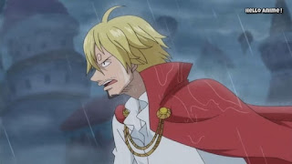 ワンピースアニメ WCI編 823話 サンジ | ONE PIECE ホールケーキアイランド編