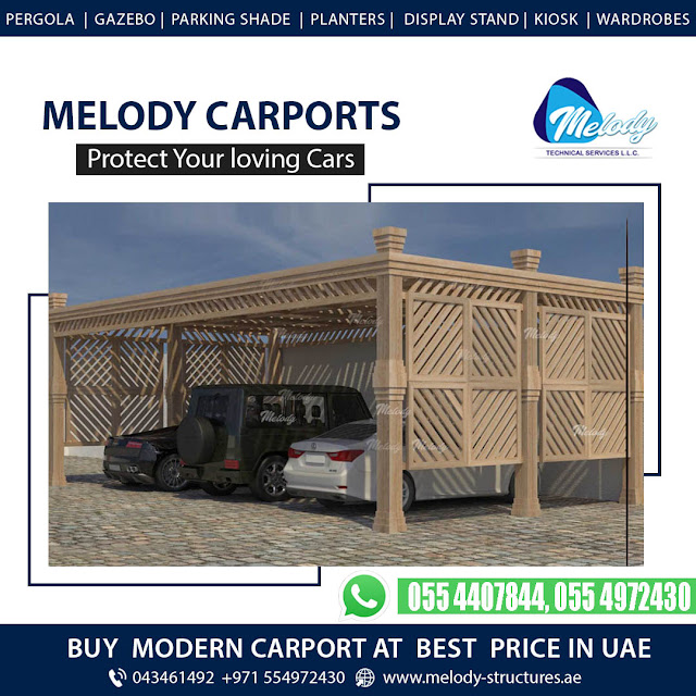 Wooden Carparking in Dubai | Carparking shade suppliers in Abu Dhabi