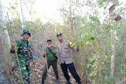 Sinergitas Polres Kediri Kota Bersama TNI dan Perhutani Lakukan Patroli Cegah Karhutla