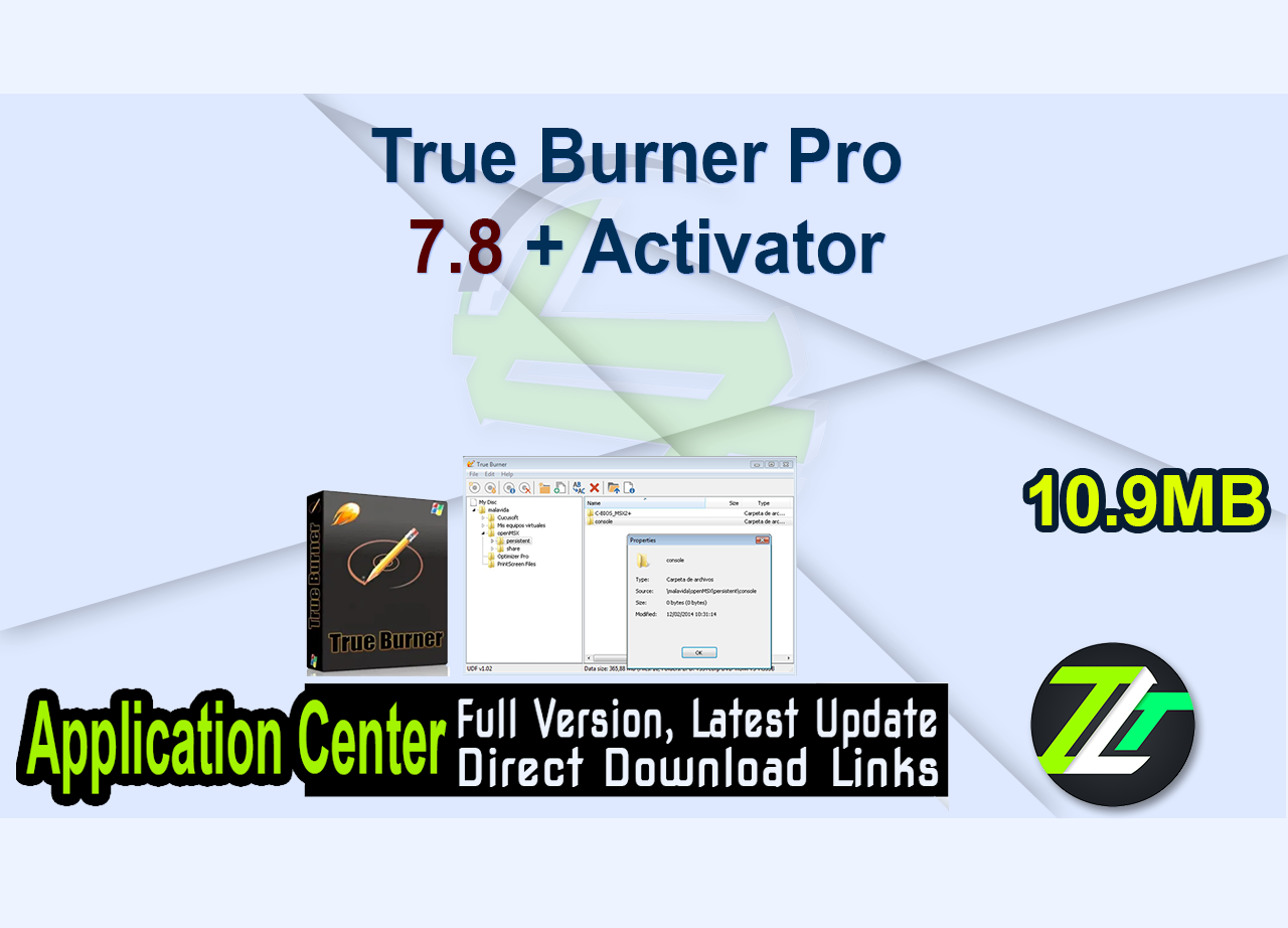 True Burner Pro 7.8 + Activator