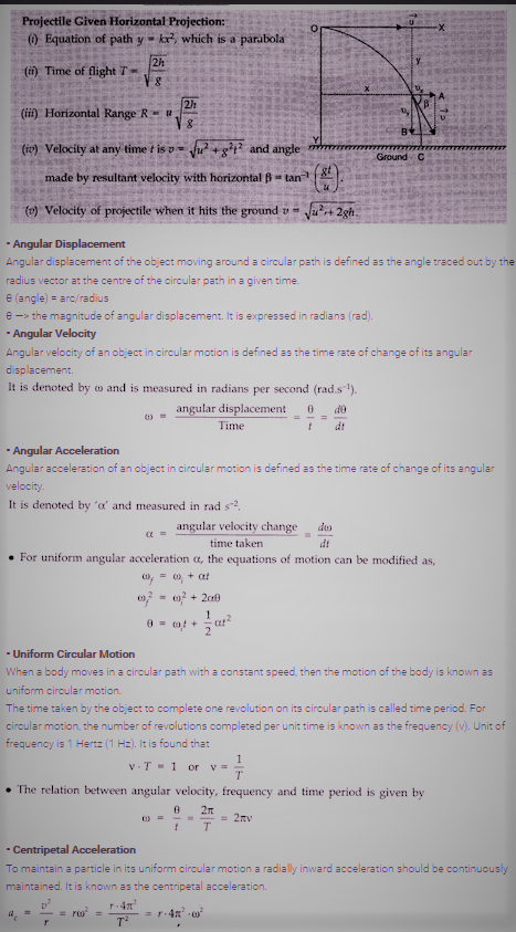 class 11 physics handwritten notes