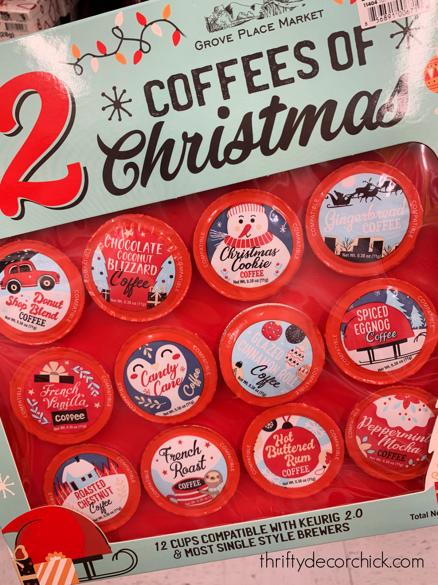 Christmas K cup coffees