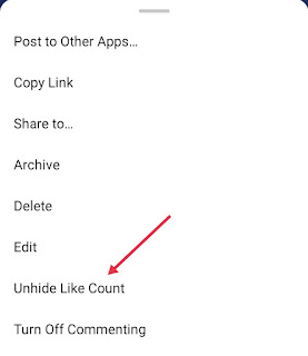 Instagram Par Like Ko Unhide Kaise Kare
