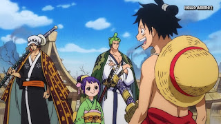 ワンピースアニメ 908話 ワノ国編 | ONE PIECE