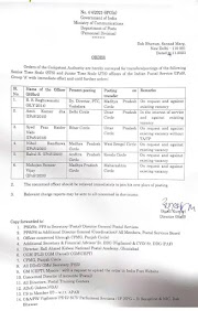 Transfer / Postings of STS/JTS officers - Directorate order dtd 24/11/2023