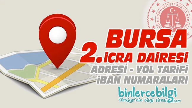 Bursa 2. İcra Dairesi nerede? Adresi, Telefonu, İban numarası, hesap numarası. Bursa 2 icra dairesi iletişim, telefon numarası iban no