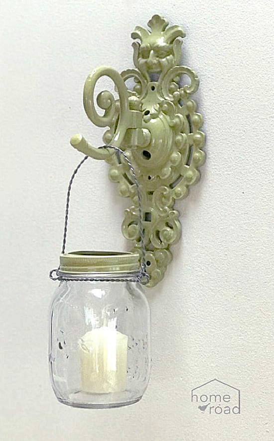 hanging mason jar lantern