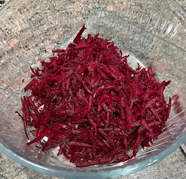 grated beets