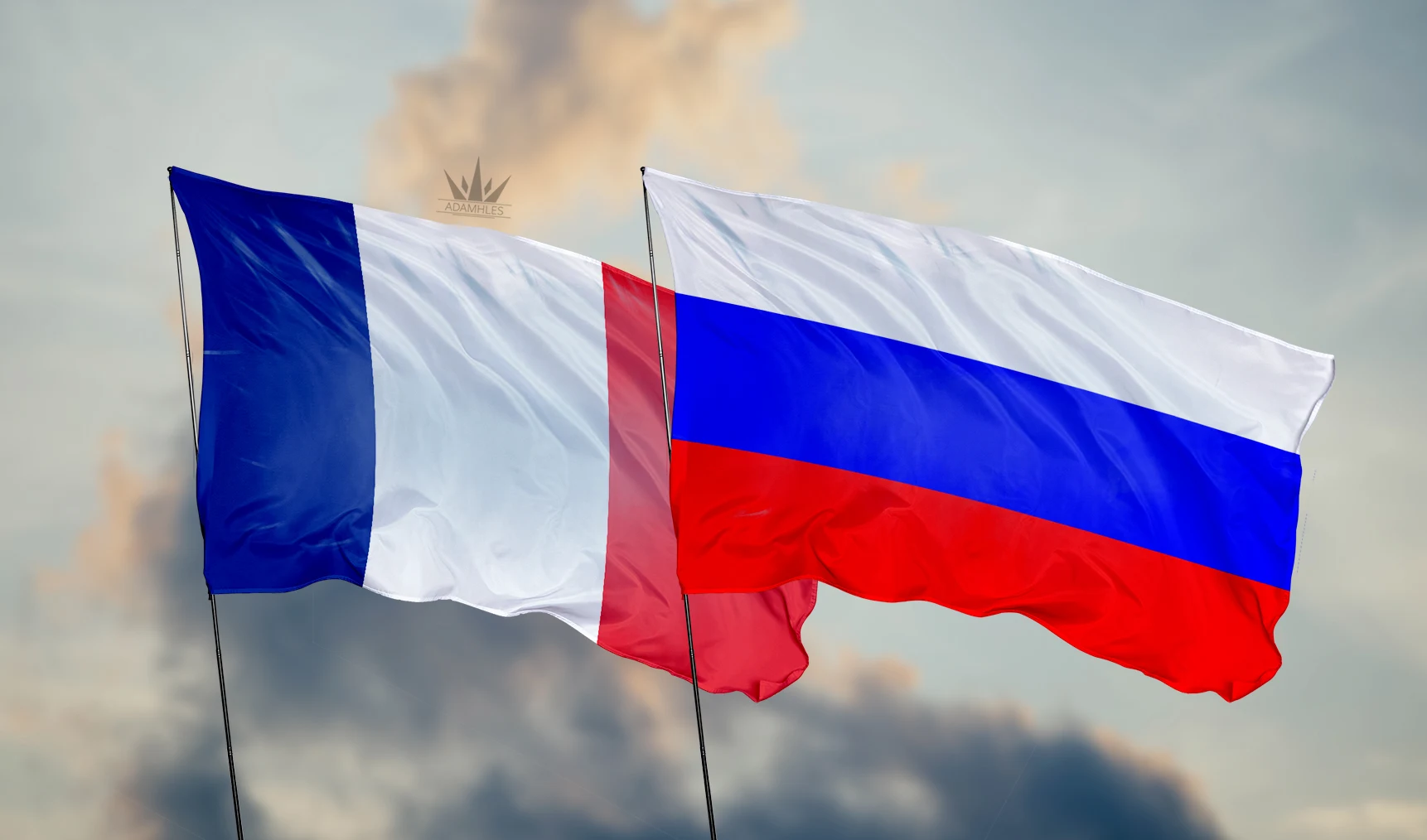 تحميل علم فرنسا وعلم روسيا France and Russia