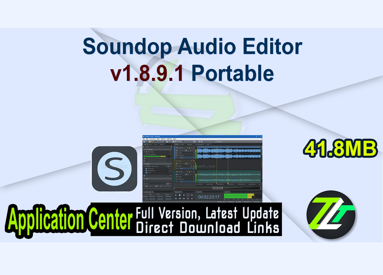 Soundop Audio Editor v1.8.9.1 Portable