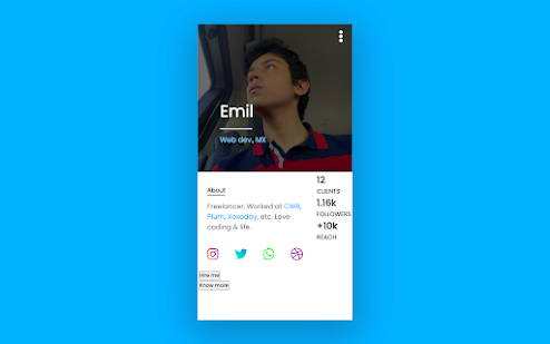 Profile Card Design Using HTML and CSS