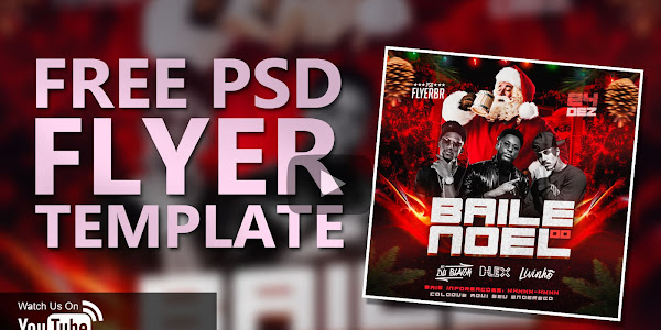 Cristmas Free PSD Flyer Template Photoshop