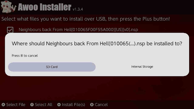 NS-USBloader + AwooInstaller