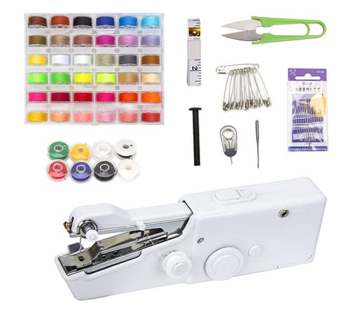 Saderoy 50-Piece Beginners Kit Mini Sewing Machine