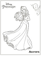 Sleeping Beauty coloring page to print for free