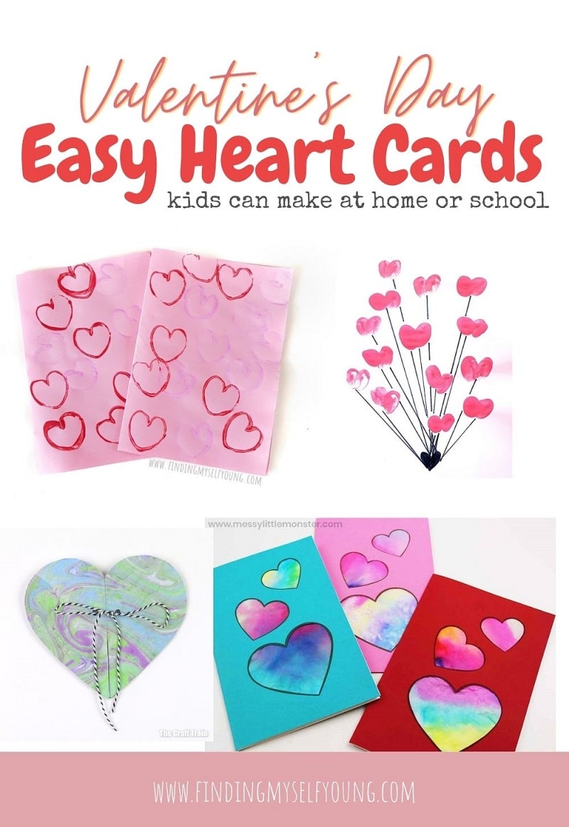 valentines day easy heart cards kids can make