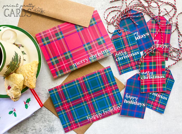 Plaid Christmas Printables