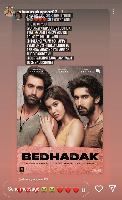 Janhvi Kapoor about Bedhadak