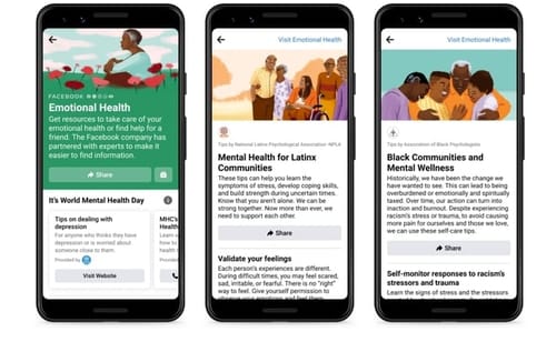 Facebook celebrates World Mental Health Day