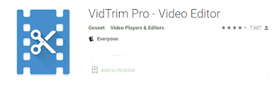 aplikasi editing video Vidtrim Editor untuk hp