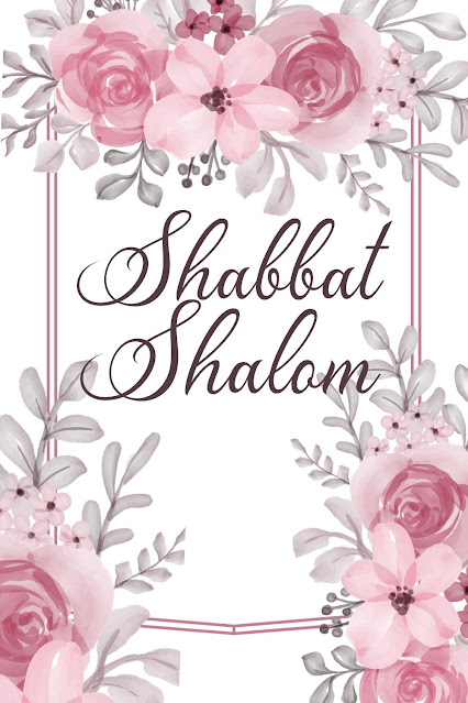Shabbat Shalom Greeting Cards  - Boho Floral Watercolor Theme - 10 Free Printable Online  Beautiful Images
