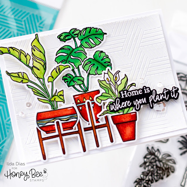 Sealed With Love,Honey Bee Stamps,New Home Card, house plants, Happy Plant, Rooting For You,Copic Markers,Card Making, Stamping, Die Cutting, handmade card, ilovedoingallthingscrafty, Stamps, how to,