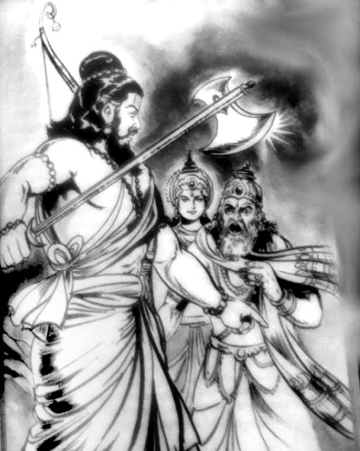 Dasharatha Rama and Parashurama
