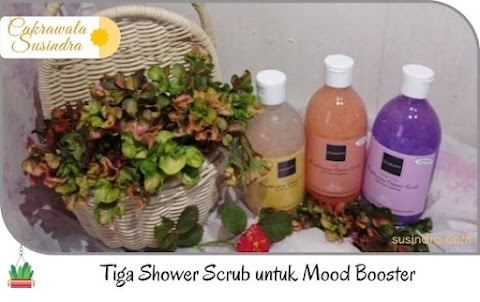 Tiga Shower Scrub untuk Mood Booster