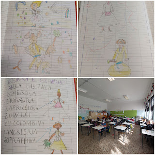 In questo primo anno di scuola Primaria abbiamo conosciuto più  a fondo le più  belle  e importanti  maschere tradizionali del Carnevale : Arlecchino, Pulcinella,  Pantalone, Balanzone, Colombina, Rosaura... Quanta allegria e divertimento tra canti e attività didattiche da completare, colorare, ritagliare, incollare... CHE GRAN DA FARE!!! Le bambine e i bambini della 1c primaria Ambrosini