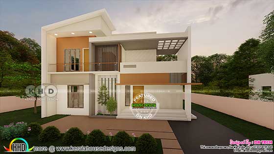 Modern contemporary home front view designs