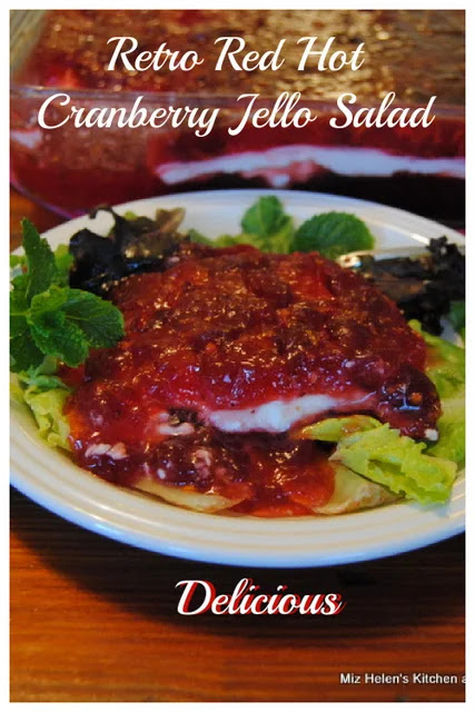 Retro Red Hot Cranberry Jello Salad