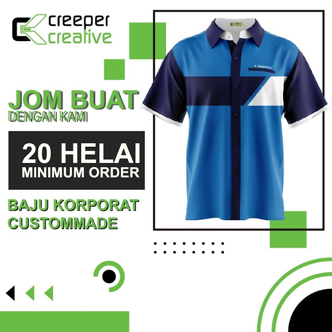 Baju Korporat Minimum Order 20 Helai
