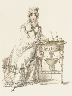 Fashion Plate, 'Evening Dress' for 'The Repository of Arts' Rudolph Ackermann (England, London, 1764-1834) England, London, June 1, 1819 Prints; engravings Hand-colored engraving on paper