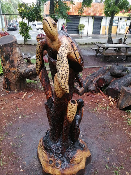 Tortugas marinas, escultura de Wandy Casilla