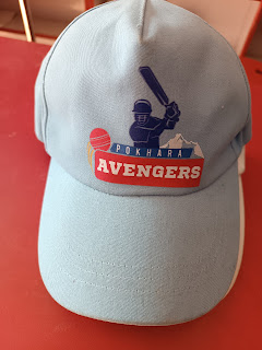 Cap for Cricket Club (Pokhara Avengers, Kaski, Nepal). We make customized Cap with printing services as per your order. LuFI is the best garment factory in Nepal.