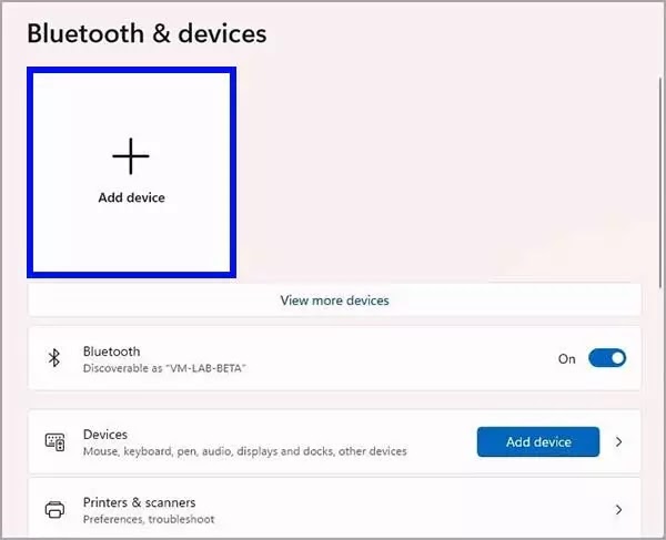 1-bluetoot-add-device-option-windows-11