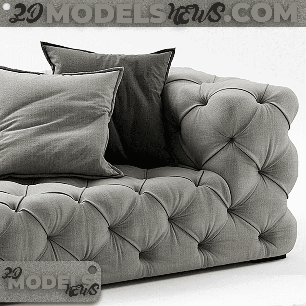 RH Soho Tufted Sofa Model 4