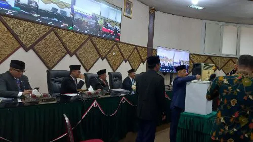 DPRD Padang Gelar Rapat Paripurna Pemilihan Wakil Walikota Padang Sisa Masa Jabatan 2019-2024, Elkos Albar Menang Telak