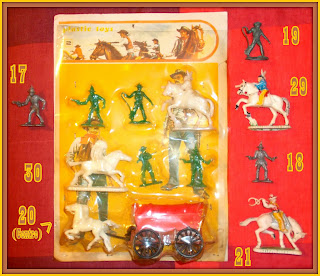 2; Cowboy Wagon; French Wild West; Greek Wild West; Marx Figures; Marx Wild West; Mounted Cowboys; Mounted Figures; Mounted Indians; Plastic Toys; Question Mark Figures; Question Time; Small Scale World; smallscaleworld.blogspot.com; Unknown Cowboys and Indians; Unknown Toy Figures; Unknown Wild West; Wagon; Wild West;