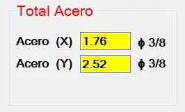 Calculo Losa y Varilla resultados