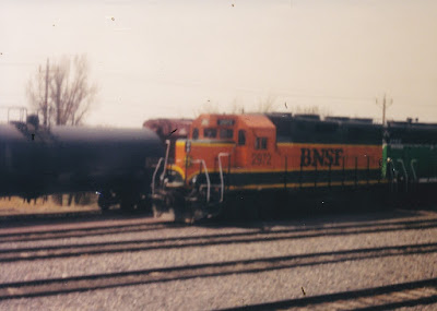 BNSF GP39V #2972 in Havre, Montana on May 18, 2002