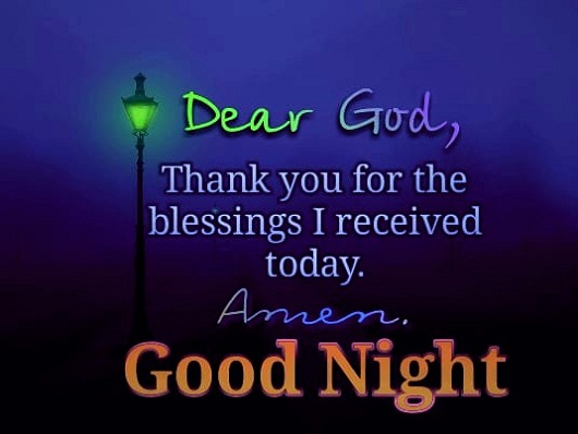 have a blessed night