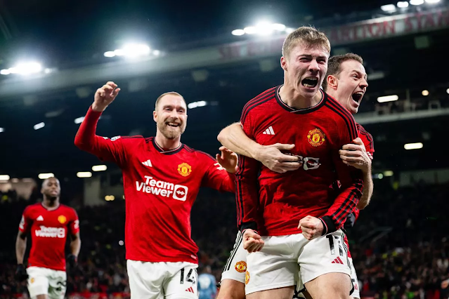 Rasmus Hojlund scored Manchester United's winner against Aston Villa.