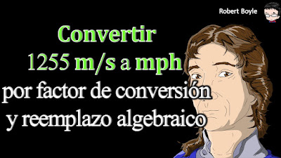 👉 Enunciado: La velocidad media del helio a 25 °C es 1255 m/s. Convierta esta velocidad a millas por hora (mph).