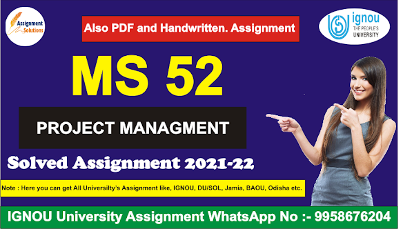 ignou ms-52 question papers; ms-52 ignou study material; ms 53; ms-53 ignou study material; ms 54; ms-51 ignou; ms-54 ignou study material; project planning ignou