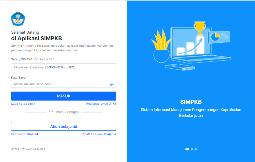 Cara Registrasi / Daftar Akun SIMPKB