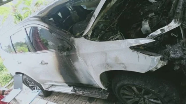 Ada Indikasi Ter*r, Mobil Milik Wakil Bendahara Nahdlatul Ulama Jawa Barat Hangus Terbakar