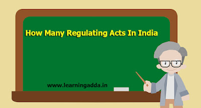 regulating acts in india