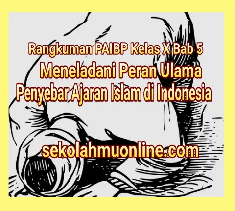 Rangkuman PAIBP Kelas X Bab 5 Meneladani Peran Ulama Penyebar Ajaran Islam di Indonesia